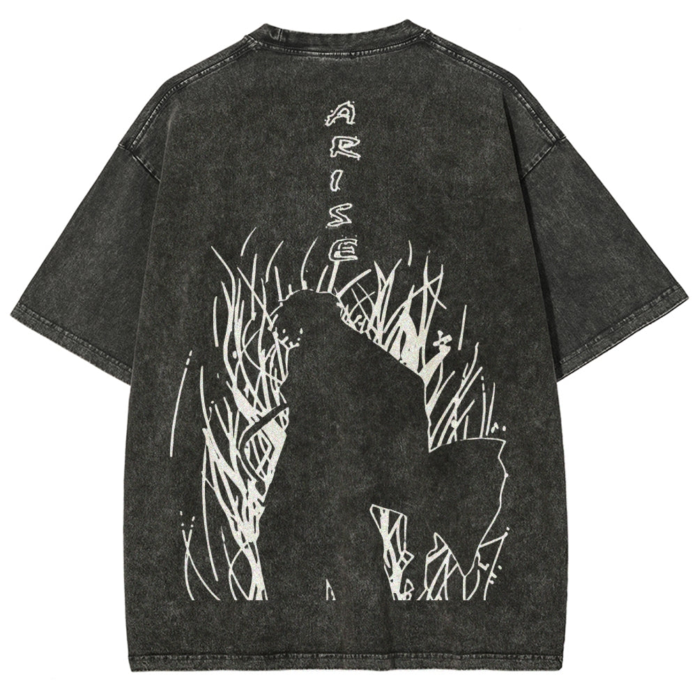 solo leveling Unisex Fit Washed T-Shirt 2502007607