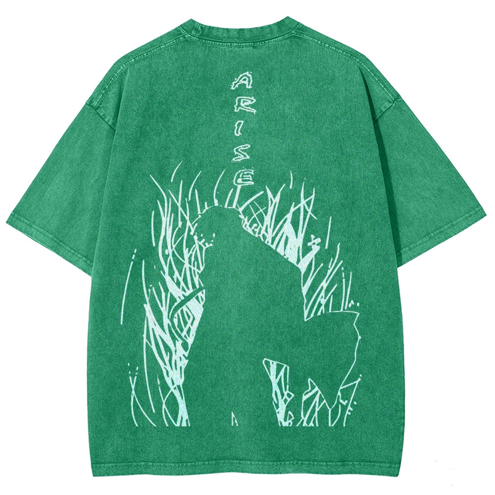 solo leveling Unisex Fit Washed T-Shirt 2502007607