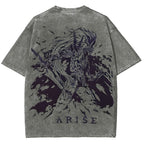 Solo Leveling Unisex Fit Washed T-Shirt 2503002292