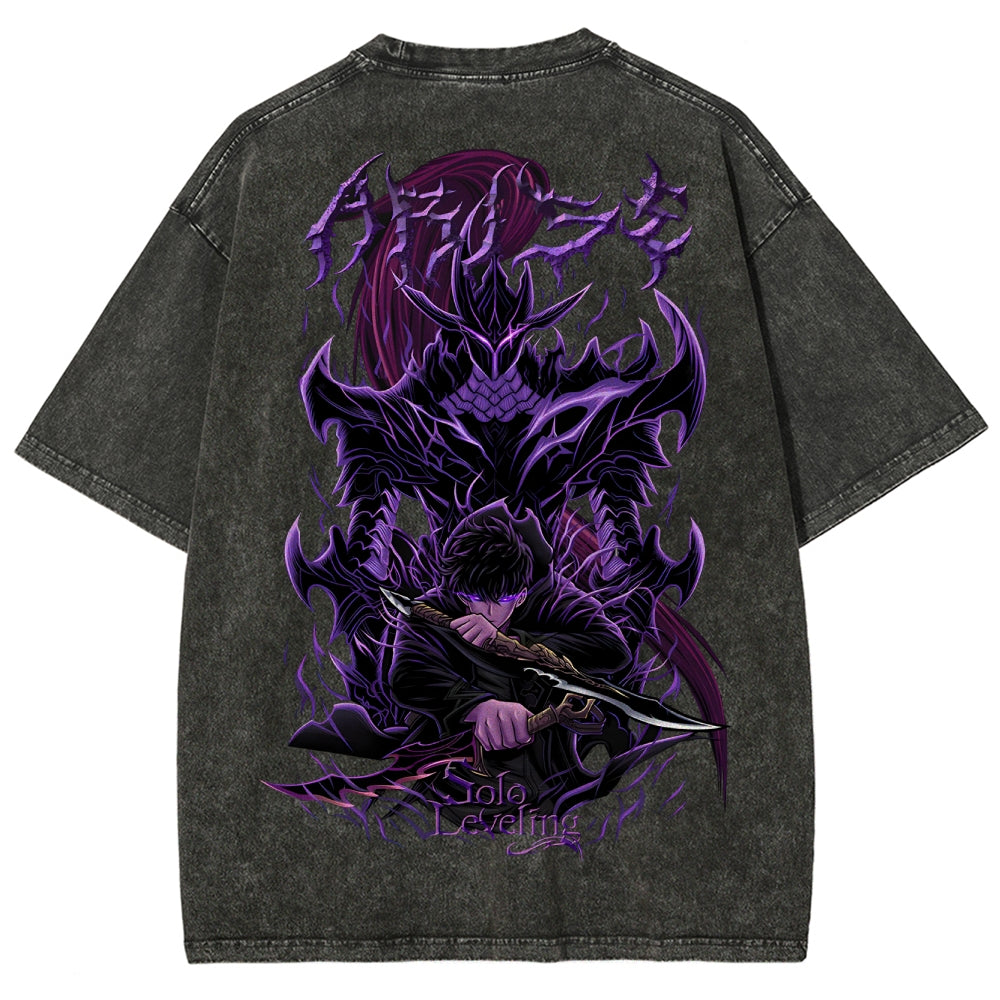 Solo-leveling Unisex Fit Washed T-Shirt 2503010751