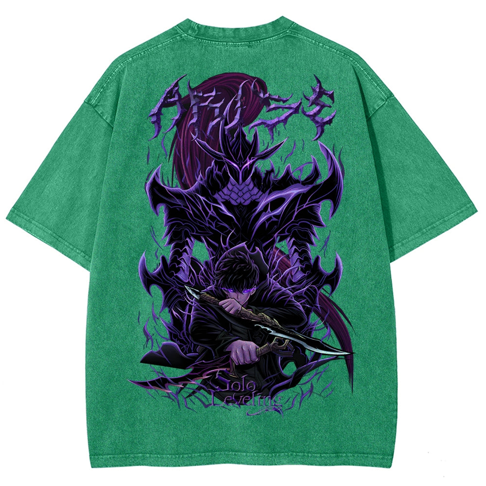 Solo-leveling Unisex Fit Washed T-Shirt 2503010751