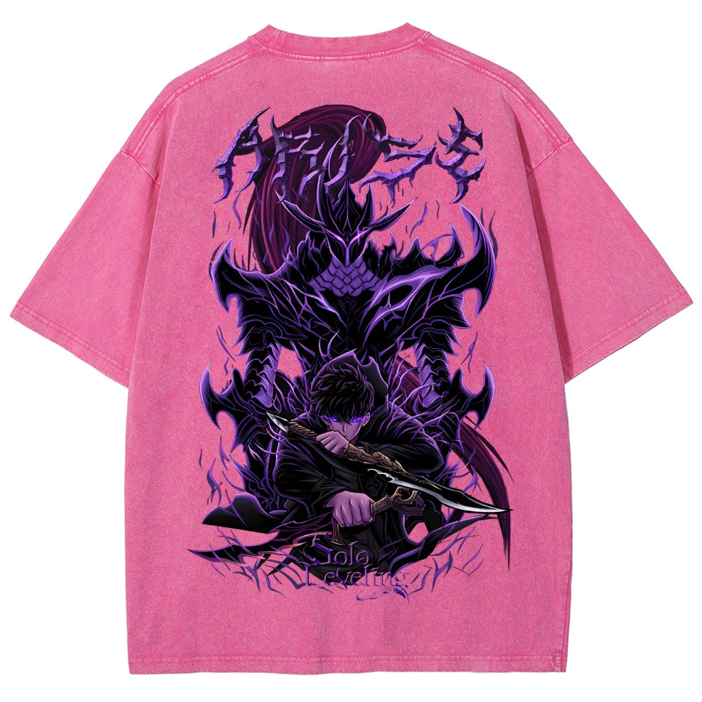 Solo-leveling Unisex Fit Washed T-Shirt 2503010751