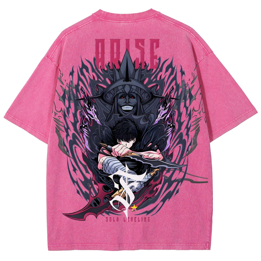 Solo-leveling Unisex Fit Washed T-Shirt 2503010752