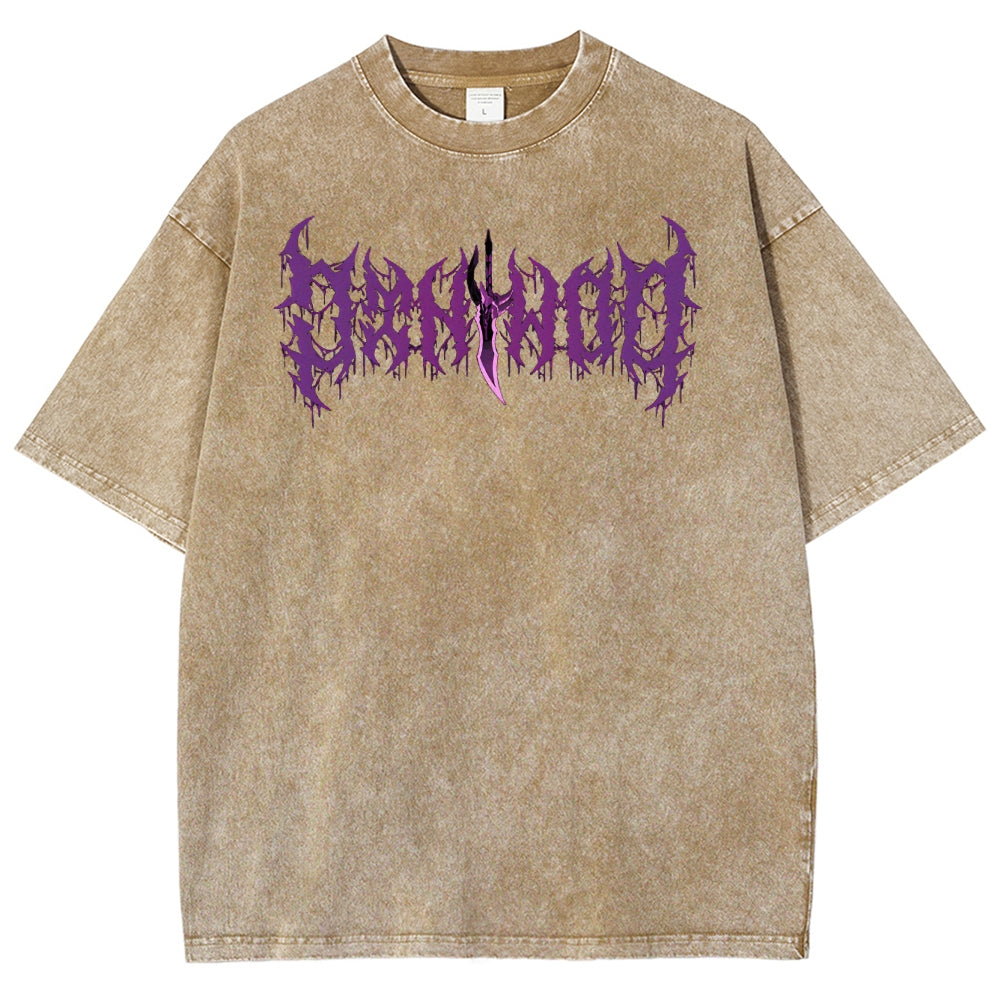 Solo-Leveling Unisex Fit Washed T-Shirt 2503012789