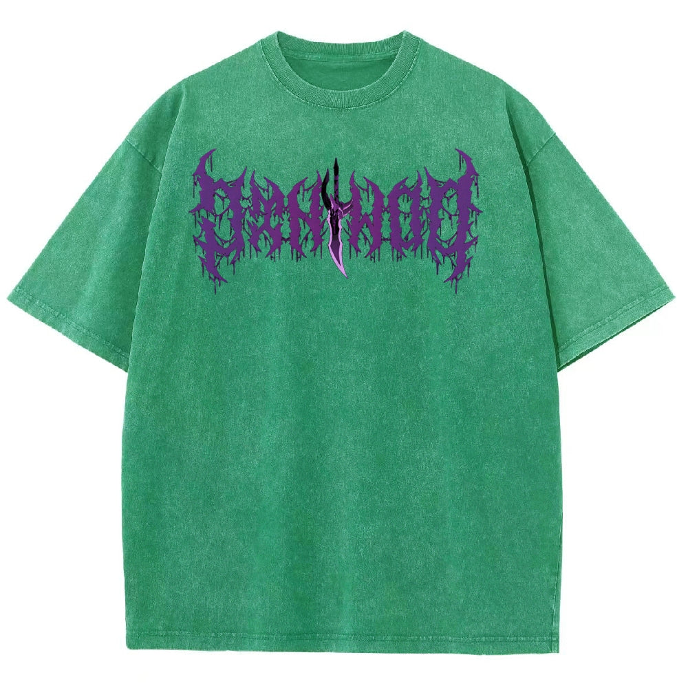 Solo-Leveling Unisex Fit Washed T-Shirt 2503012789