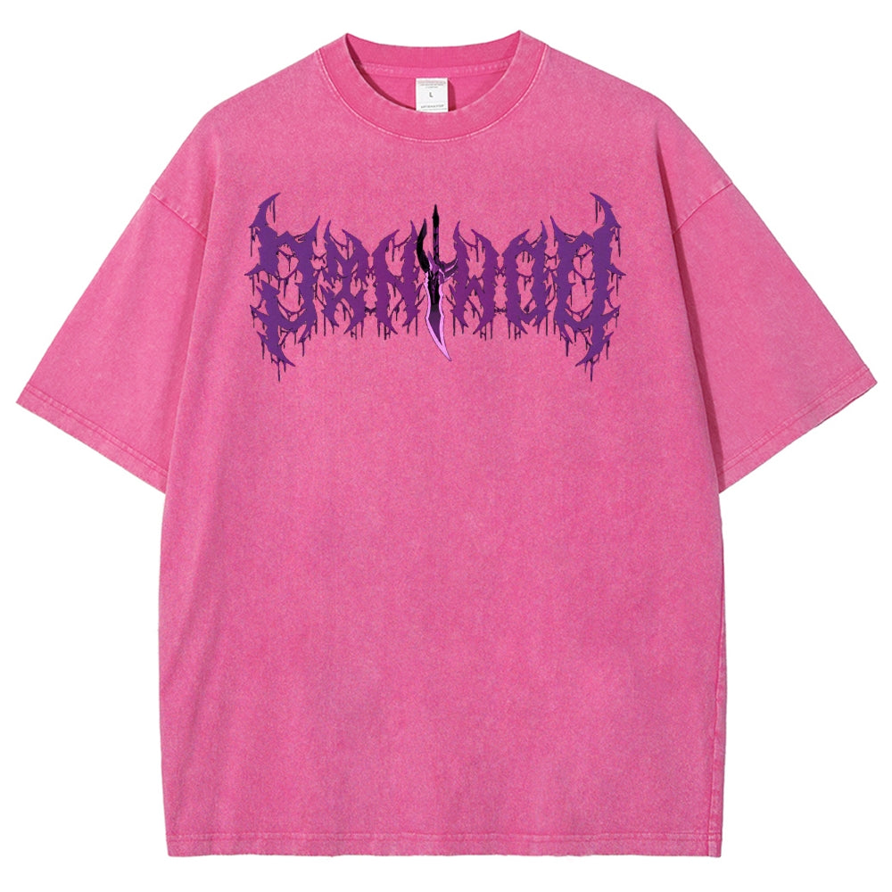 Solo-Leveling Unisex Fit Washed T-Shirt 2503012789