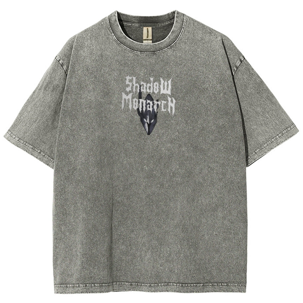 Shadow Monarch Printed Unisex Washed T-Shirt