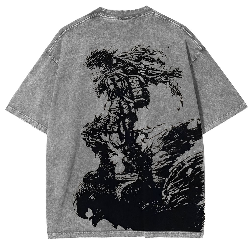 Fushiguro Toji Jujutsu Kaisen Anime Manga Washed Shirts