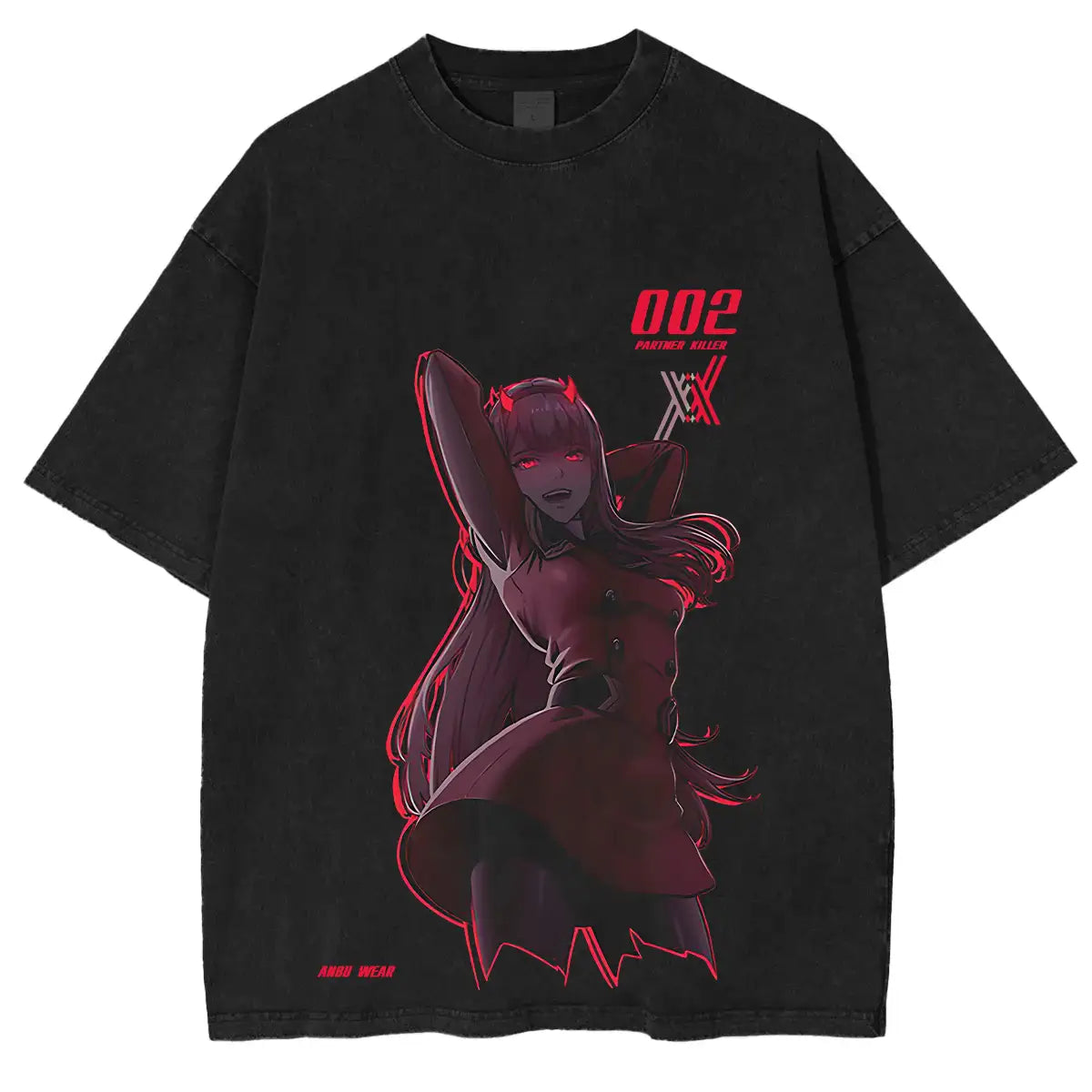 Anime Darling in The FranXX T-Shirt Zero Two Bedruckte