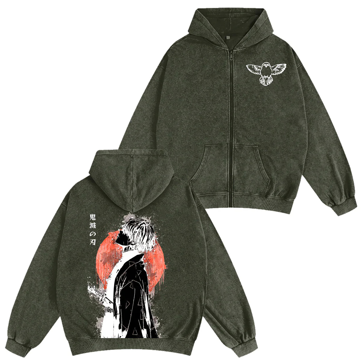 Zenitsu ,Demon Slayer Anime Unisex Washed T-Shirt