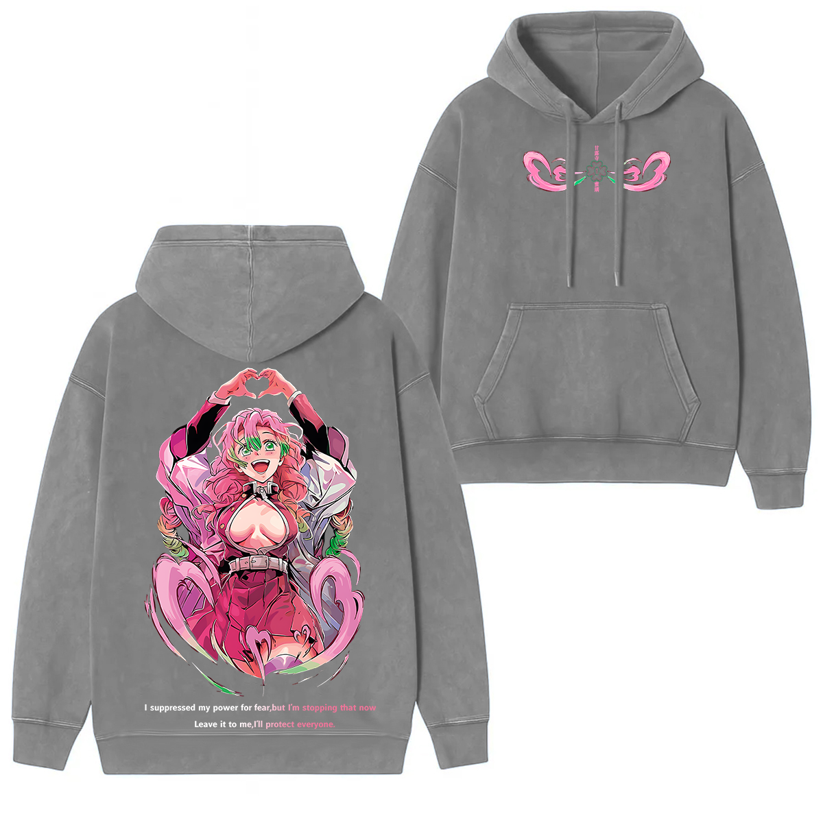Demon Slayer Anime Vintage Unisex Hooded Sweatshirt