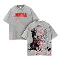 Conquest Invincible Anime Double Printed Vintage Washed Tee