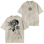 Akaza & Koyuki:Demon Slayer Vintage Washed Unisex T-Shirt