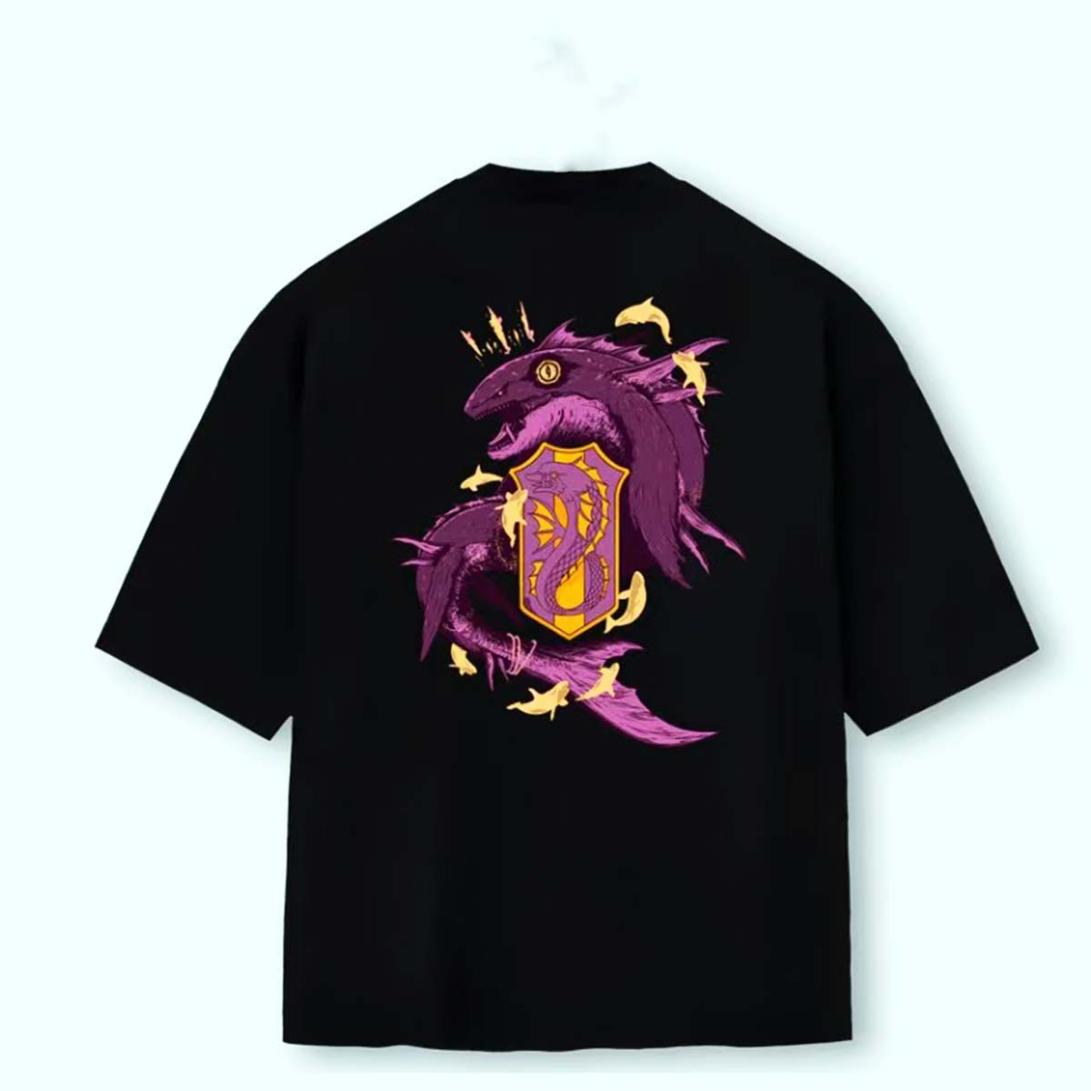 Oversized Back Premium | BLACK CLOVER - ORCAS PÚRPURAS