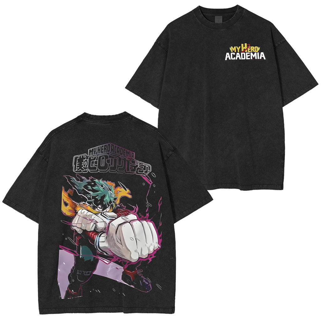 My Hero Academia Washed Shirts