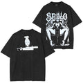 DanDaDan Double Printed Oversize Vintage Washed T-Shirt