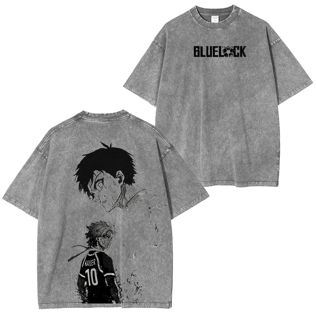 Blue Lock Anime Unisex Washed T-Shirt