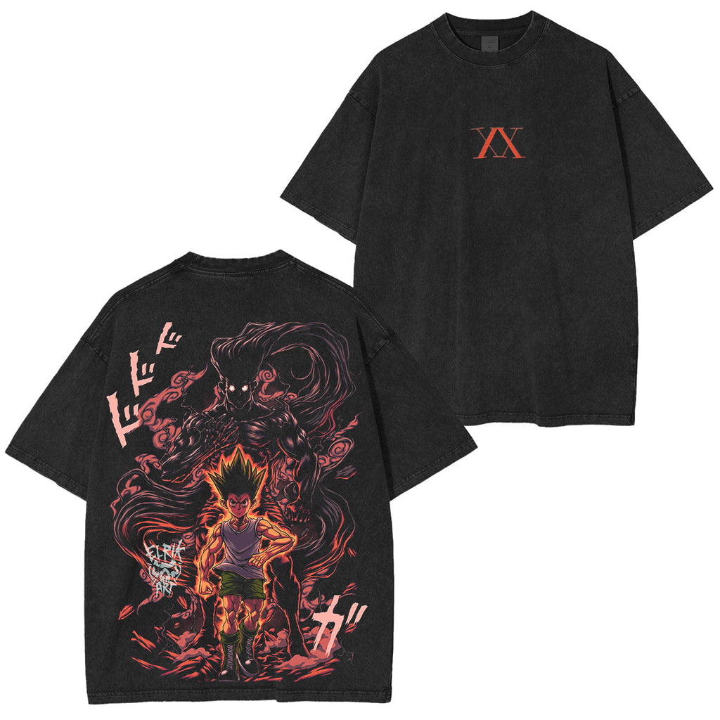 Hunter x Hunter Gon Freecss Vintage Oversized T-shirt