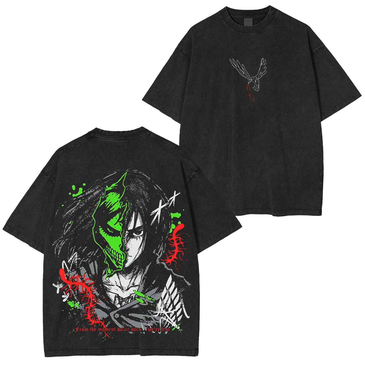 Attack on Titan Oversized Vintage T-shirt/Crewneck/Hoodie