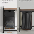 3-Compartment Laundry Sorter with Storage Shelf