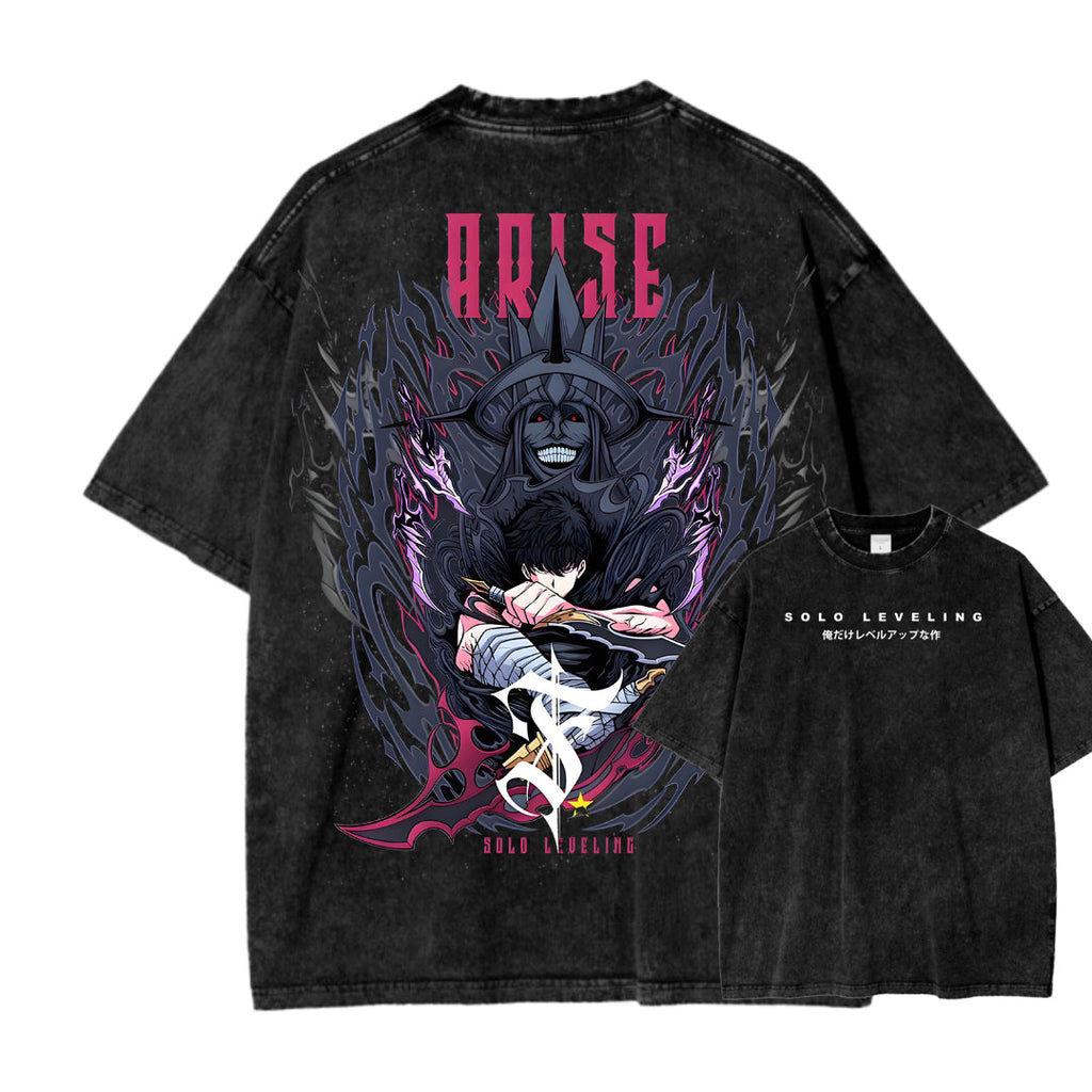 Solo-leveling Unisex Fit Washed T-Shirt 2503010752