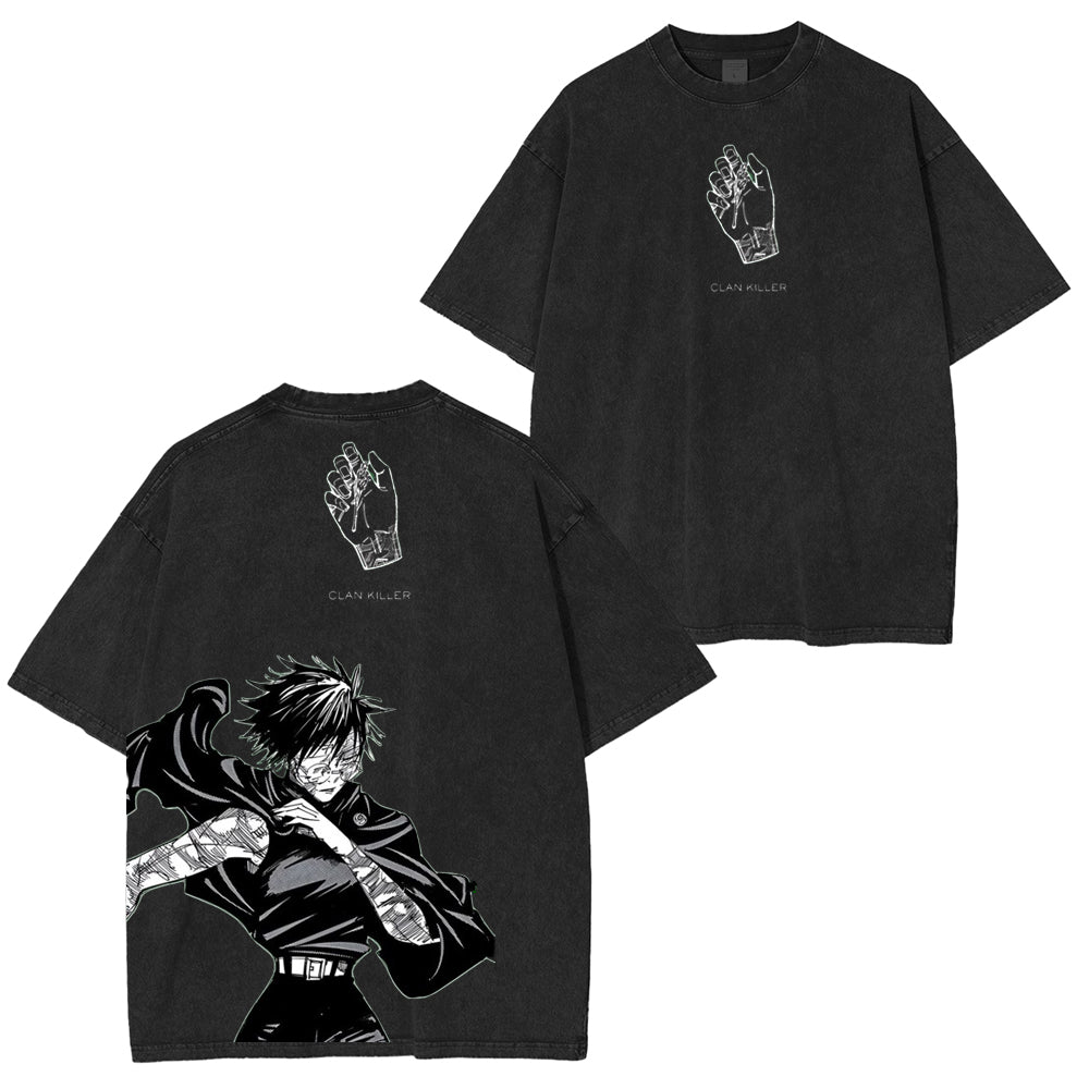 Maki Zenin Jujutsu Kaisen Anime Unisex Washed T-Shirt