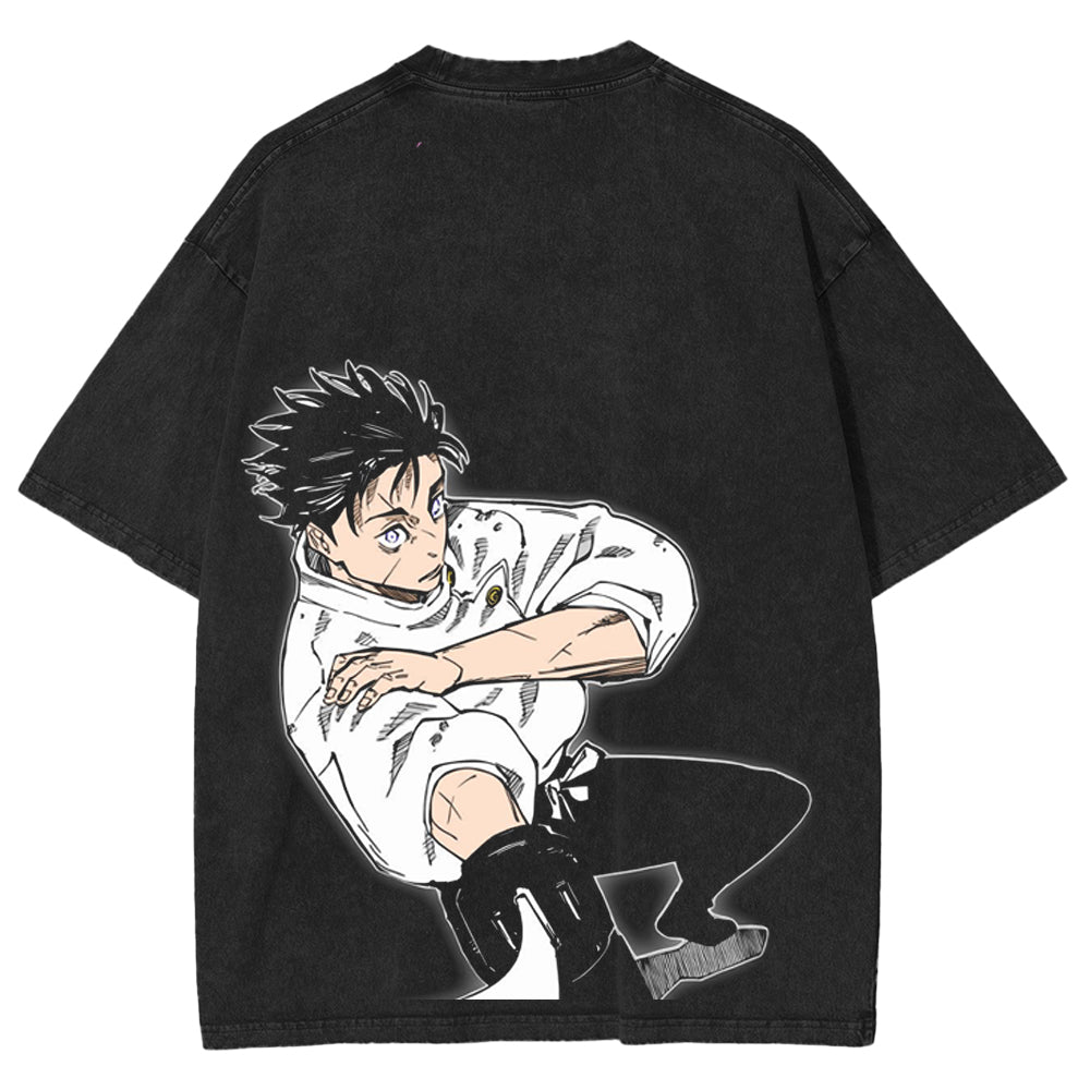 Jujutsu Kaisen Anime Unisex Washed T-Shirt