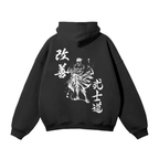 Pirate Hunter Graffiti Streetwear Hoodie Black