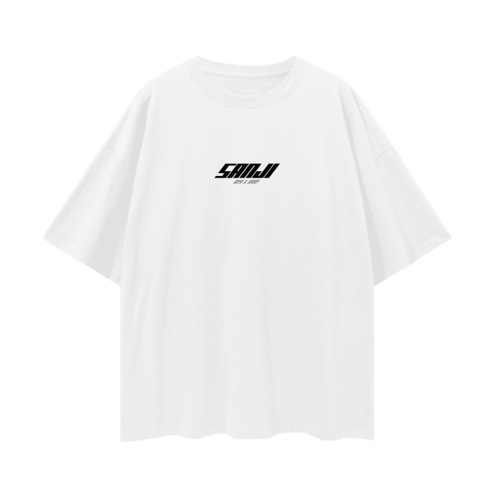 Black Leg Y2K Streetwear Shirt White