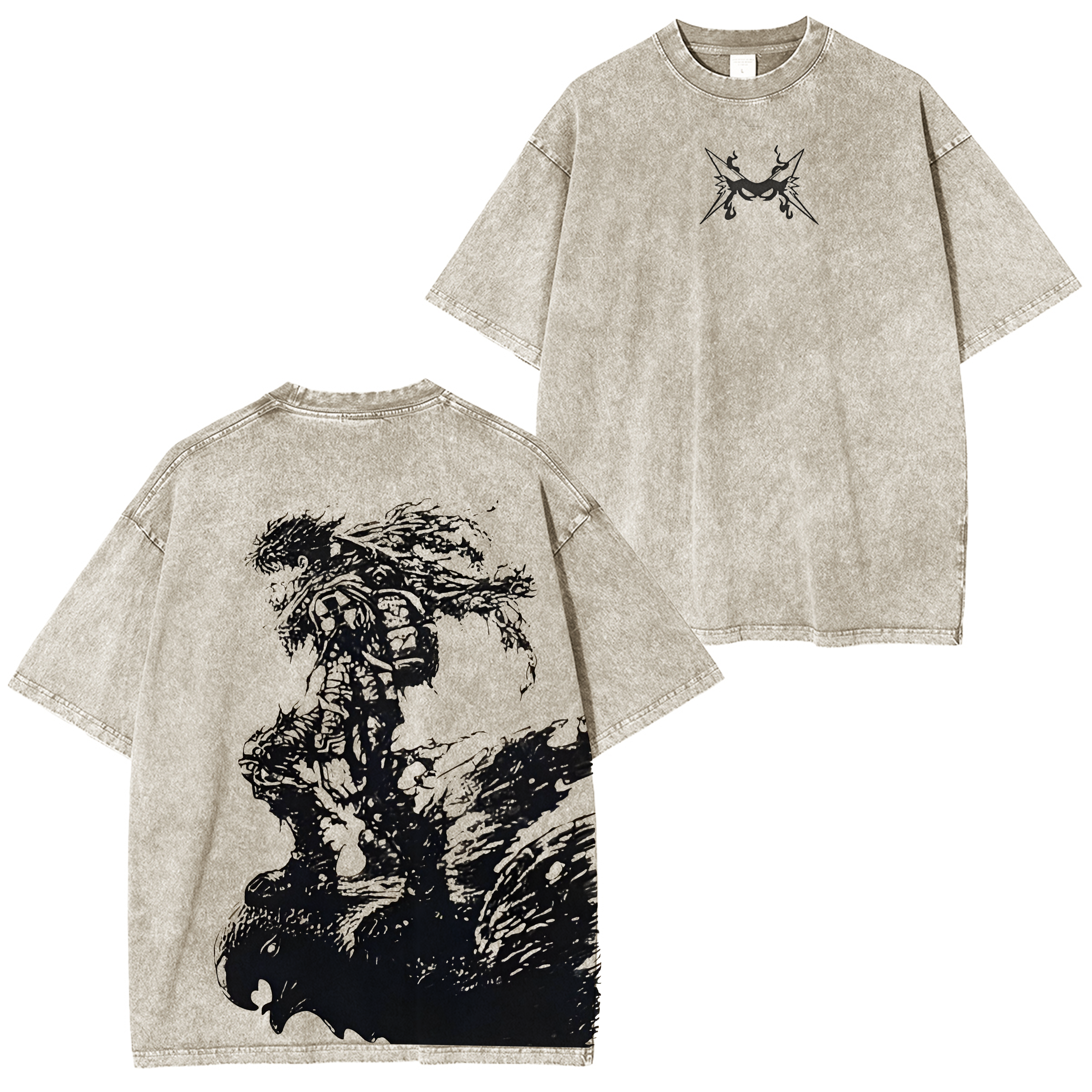 Fushiguro Toji Jujutsu Kaisen Anime Manga Washed Shirts