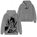 Yami Sukehiro x Black Bulls Black Clover Anime Double Printed Vintage Unisex Hooded Sweatshirt