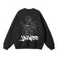 Jin-woo Graffiti Streetwear Sweatshirt Black