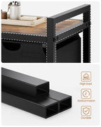 3-Compartment Laundry Sorter with Storage Shelf