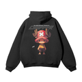 Reindeer Resolve Y2K Streetwear Hoodie Black