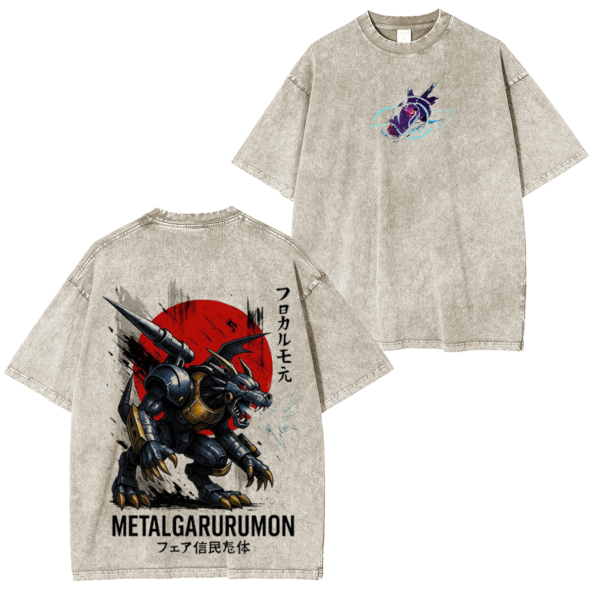 MetalGarurumon Digimon Vintage T-shirt/Crewneck/Hoodie