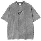 Rayquaza Vintage Oversized T-Shirt – Acid Washed Heavyweight Cotton Anime Tee