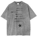 JOJO SUS Jojo's Bizarre Adventure Anime Double Printed Vintage Washed Tee