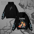 Zenitsu Agatsuma,Demon Slayer Vintage Wash Hoodie