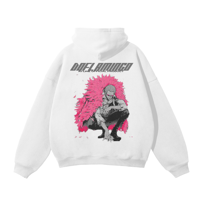 Threaded Tyrant Y2K Streetwear Hoodie White