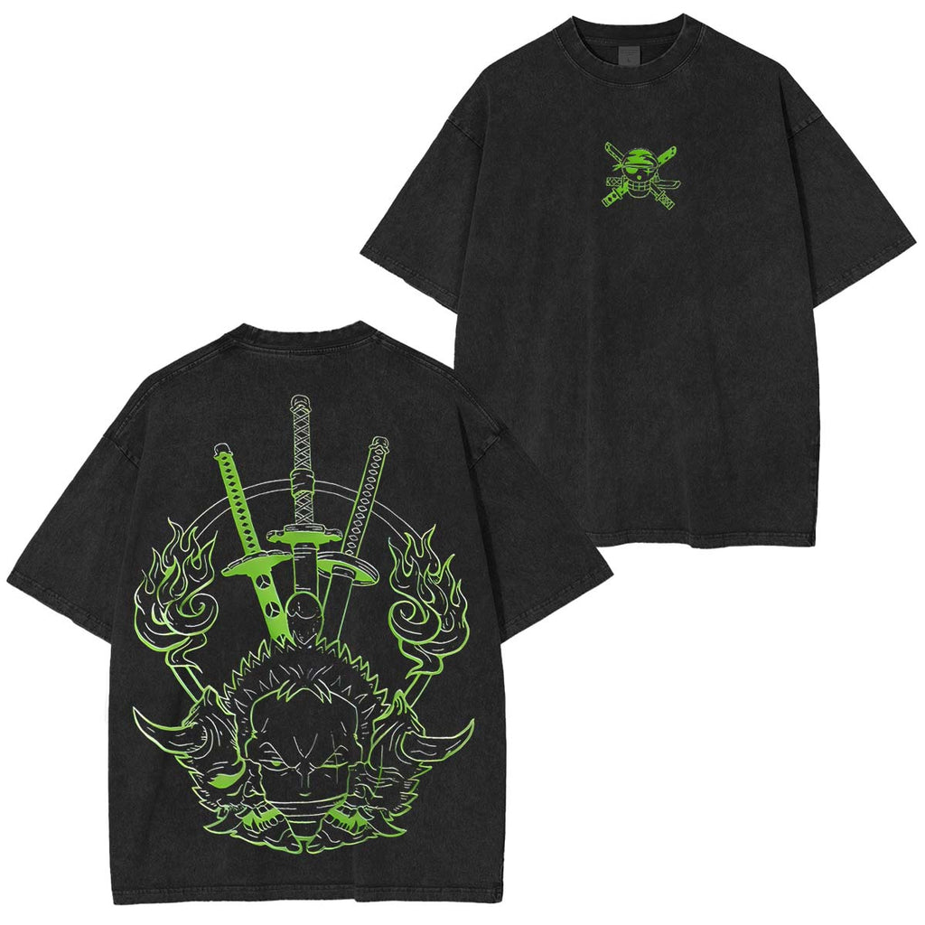 Straw Hat Pirates First Mate Roronoa Zoro Washed Tee