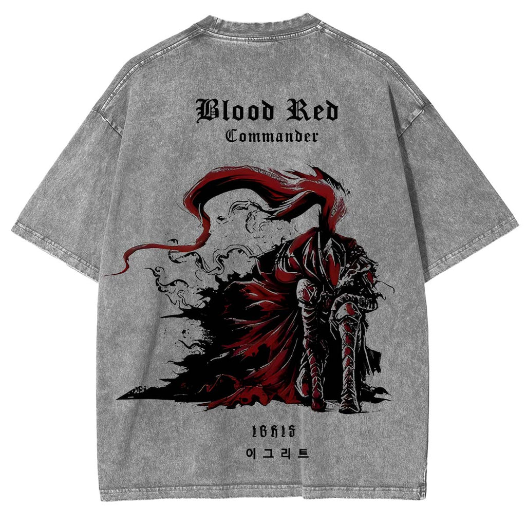 Tachima Anime Double Printed Washed Tee