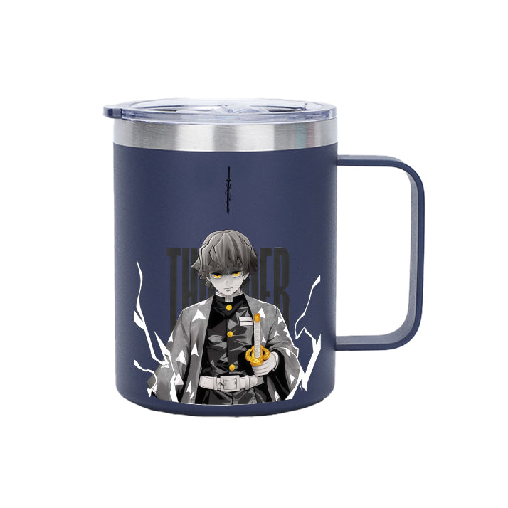 Zenitsu Demon Slayer Insulated Portable Coffee Mug with Handle