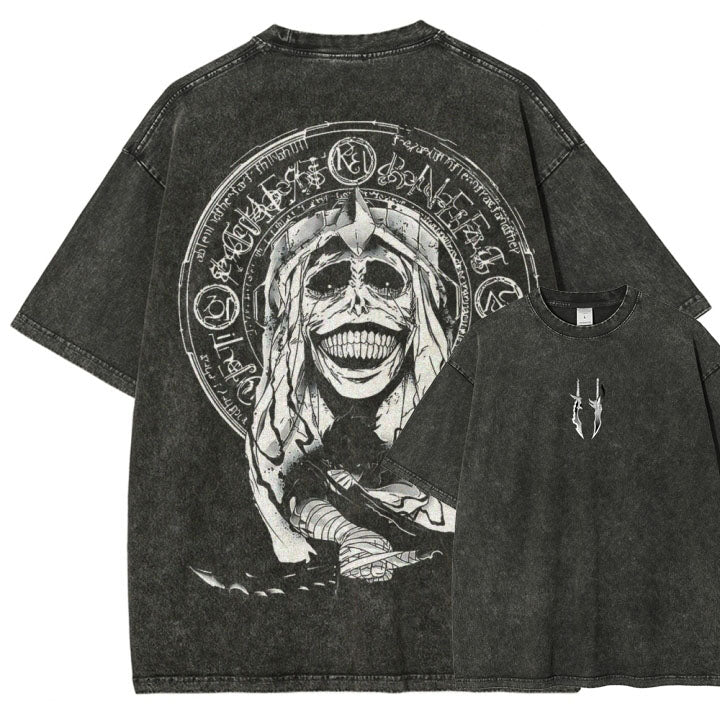 solo leveling Unisex Fit Washed T-Shirt 2502004261