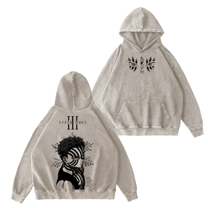 Akaza,Demon Slayer Vintage Hoodie