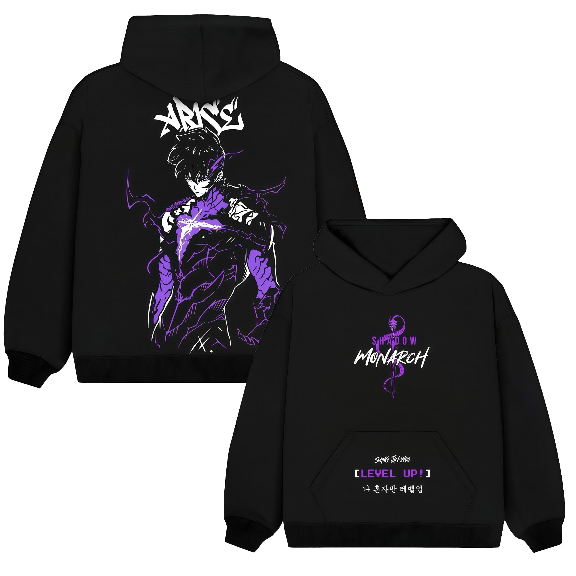 Solo Leveling Printed Oversized Unisex Hoodie