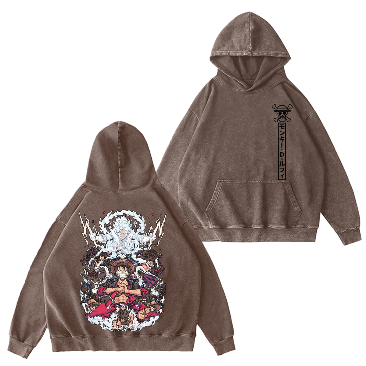 One Piece Luffy All Transformations Anime T-Shirt