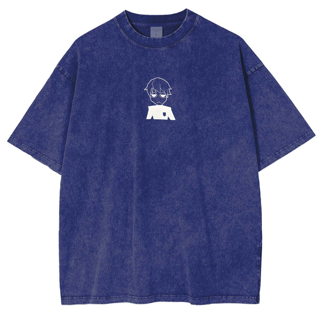 Blue Lock Striker Anime Double Printed Washed TeeStriker Anime Double Printed Washed Tee