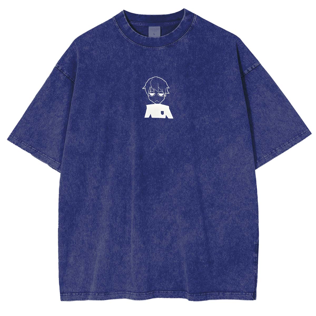 Blue Lock Striker Anime Double Printed Washed TeeStriker Anime Double Printed Washed Tee