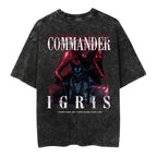 Commander Igris Printed Unisex Washed T-Shirt