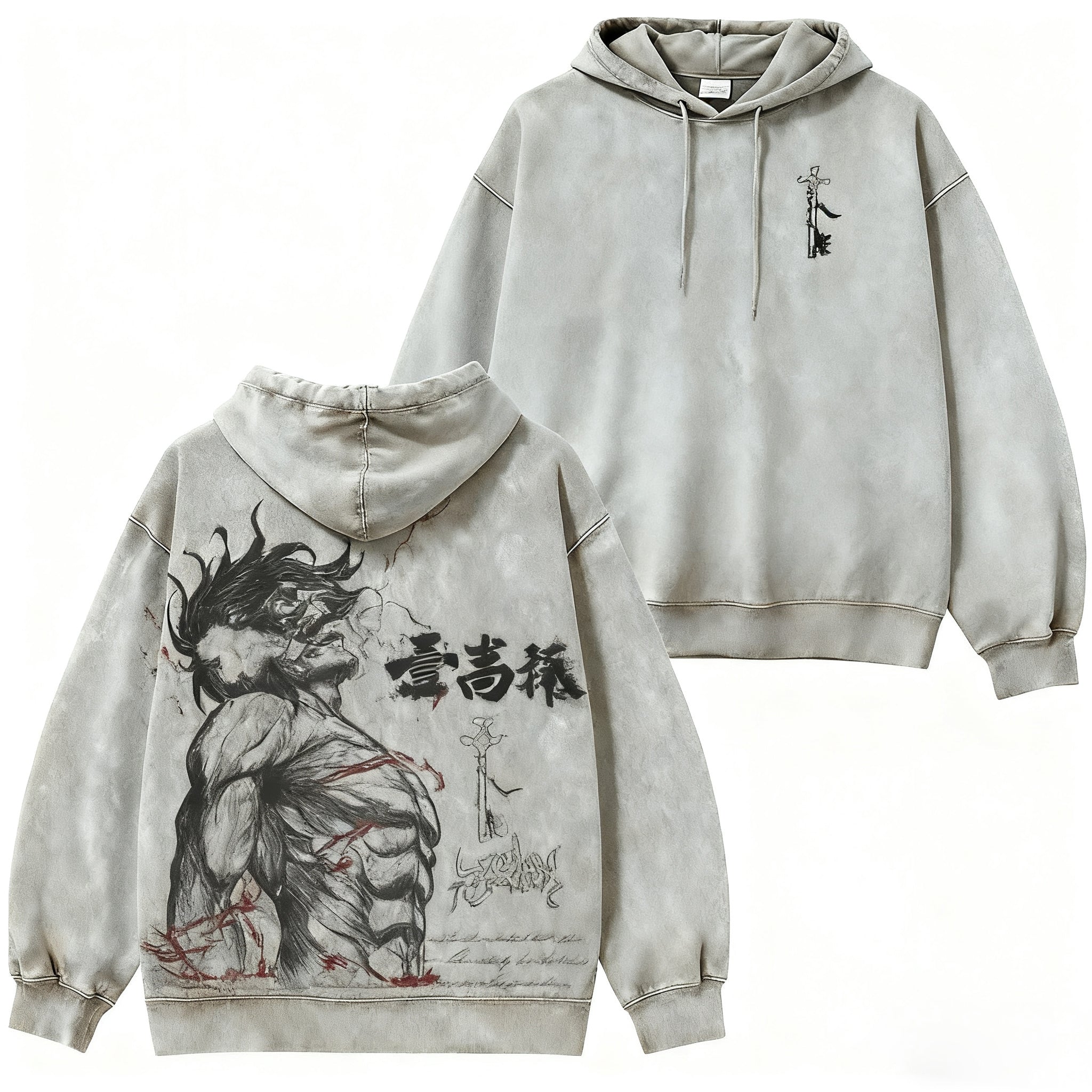 Attack on Titan Eren Yeager Vintage Washed Hoodie